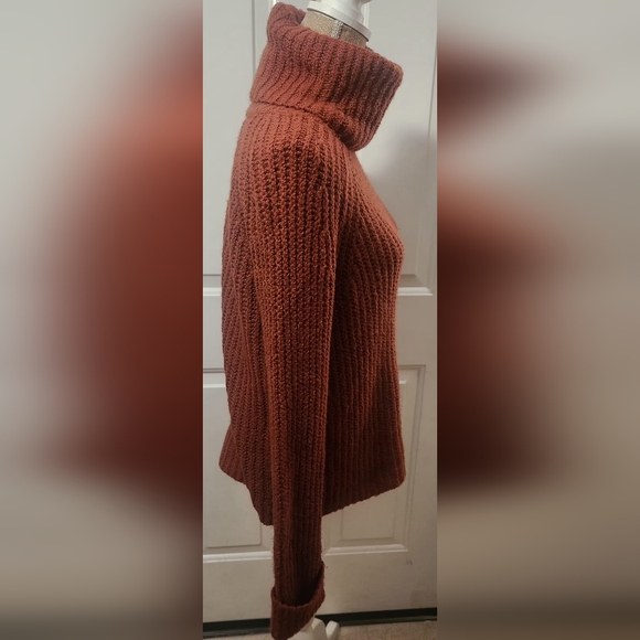 BP Rust Orange Chunky Sweater Size S - Picture 4 of 7